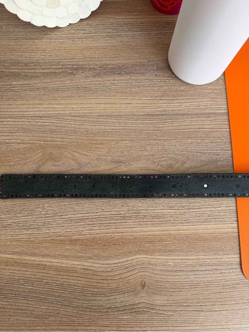 Zadig & Voltaire Black Leather Belt with Star Accents - Picture 5 of 5